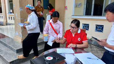 Hội Chữ thập đỏ tỉnh Ninh Bình hỗ trợ người dân vùng lũ tỉnh Cao Bằng bị thiệt hại sau cơn bão số 3 năm 2024 (cơn bão YaGi)