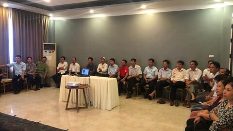 Hội Chữ thập đỏ tỉnh Ninh Bình tổ chức Lớp tập huấn kiến thức và kĩ năng sơ cấp cứu cho tình nguyện viên Chữ thập đỏ 3 huyện Kim Sơn, Yên Khánh, Hoa Lư.