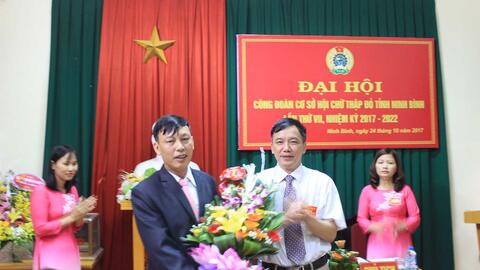 Đại hội lần thứ VII Công đoàn cơ quan Hội Chữ thập đỏ tỉnh Ninh Bình