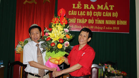 Lễ ra mắt Ban liên lạc Hội Chữ thập đỏ hưu trí tỉnh Ninh Bình