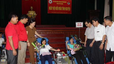 Ngày hội hiến máu tình nguyện năm 2017 tại huyện Yên Khánh và huyện Gia Viễn