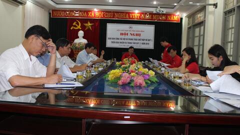 Hội Chữ thập đỏ tỉnh Ninh Bình tổ chức Hội nghị giao ban quý I, triển khai phương hướng, nhiệm vụ trọng tâm quý II/2019
