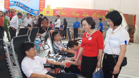 Ngày hội hiến máu tình nguyện huyện Nho Quan lần IX