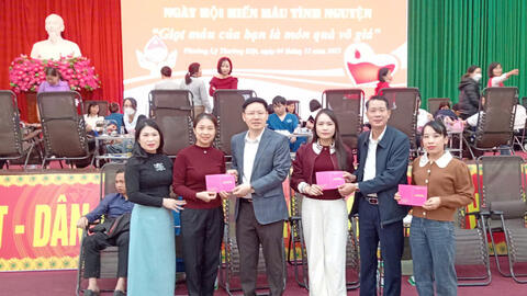 Ngày hội hiến máu tình nguyện tại phường Lý Thường Kiệt