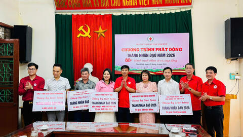 Hội Chữ thập đỏ tỉnh Ninh Bình phấn đấu “Tháng Nhân đạo” năm 2026 đạt giá trị hoạt động trên 3 tỷ đồng