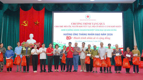 Nhiều hoạt động ý nghĩa kỷ niệm ngày Chữ thập đỏ và Trăng lưỡi liềm đỏ quốc tế 08/5