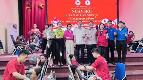 Sôi nổi ngày hội hiến máu tình nguyện tại phường Hồng Quang, Vị Khê, Phù Vân và Châu Sơn